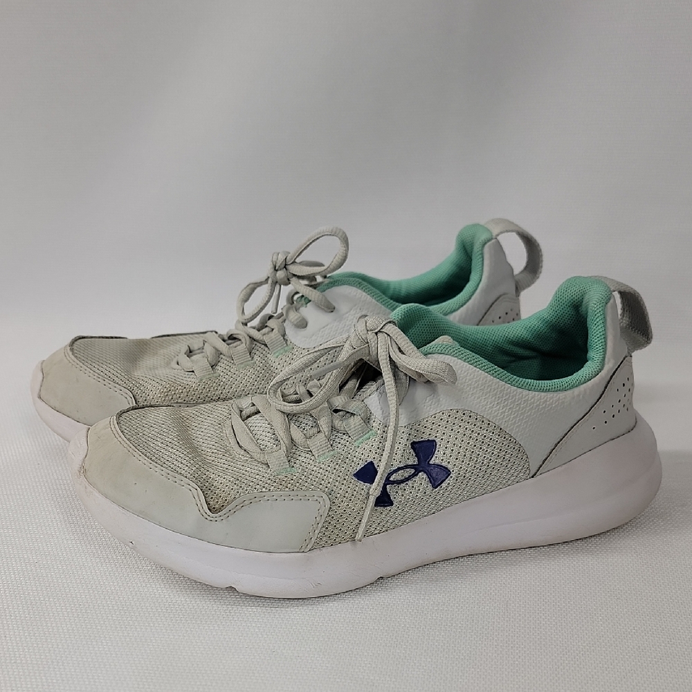 Under Armour White and Mint Athletic Shoes